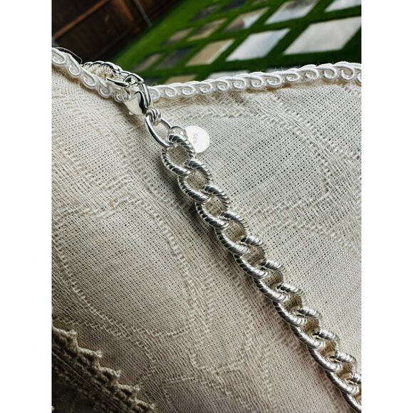 Tiffany & Co Rare and Retired Textured Link Necklace18" - Picture 3 of 5